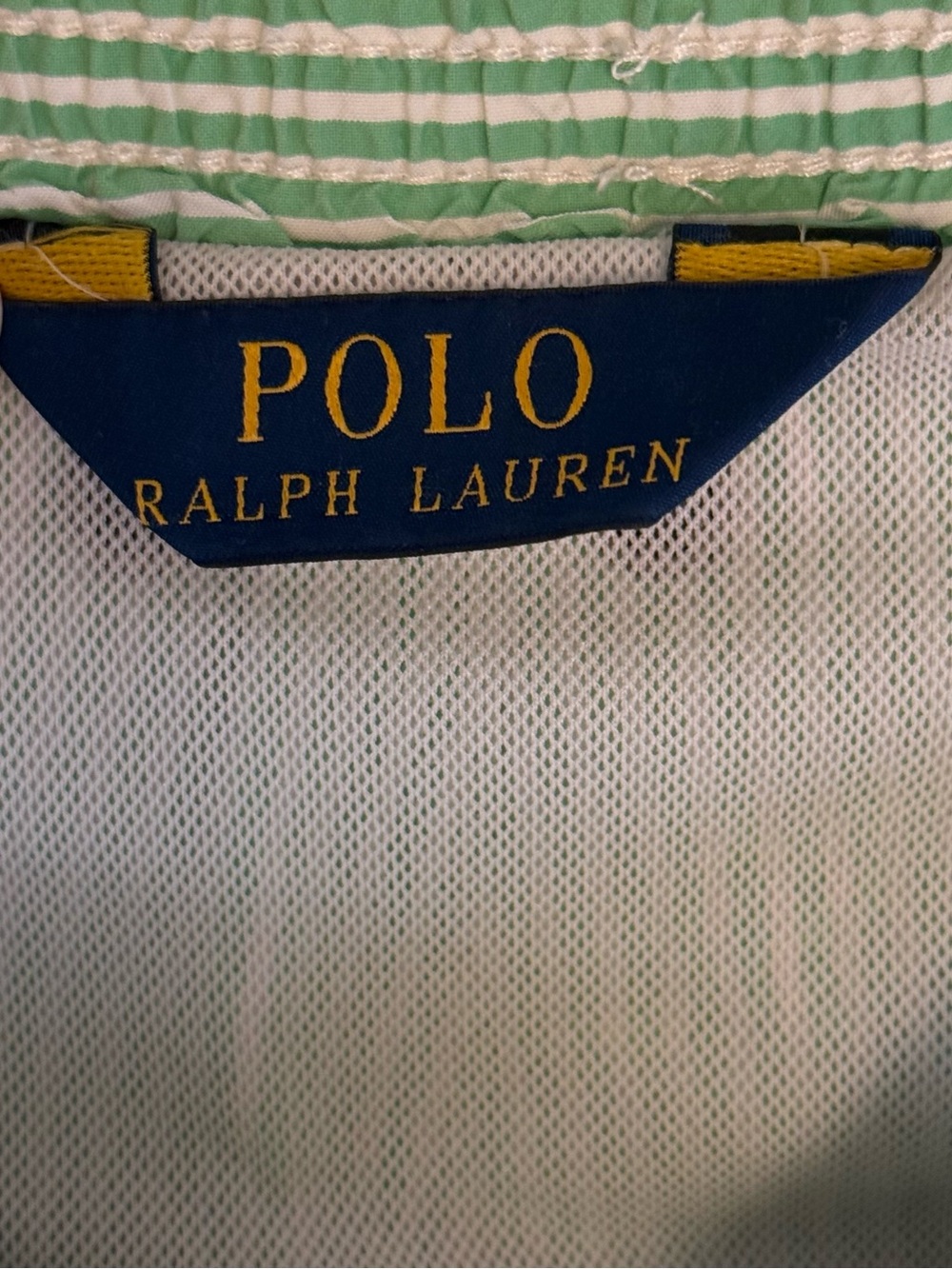 Polo Ralph Lauren Men's Traveler Seersucker Swim Trunks Green Med Old Money Prep - Picture 5 of 12